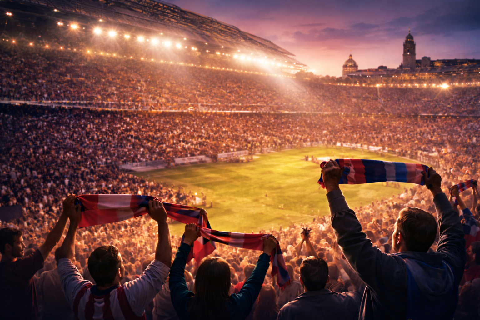 Matchday stadium atmosphere